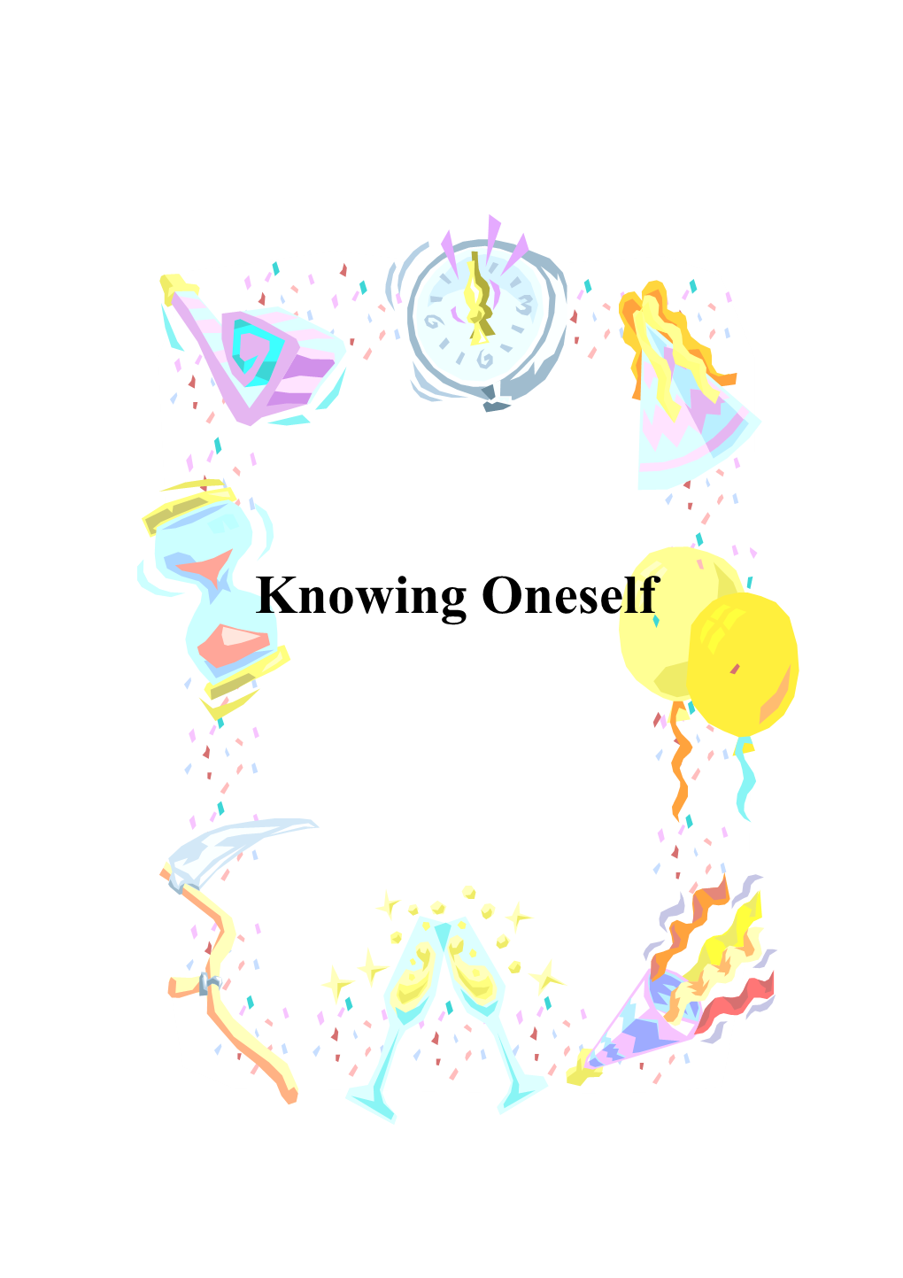 Knowing Oneself