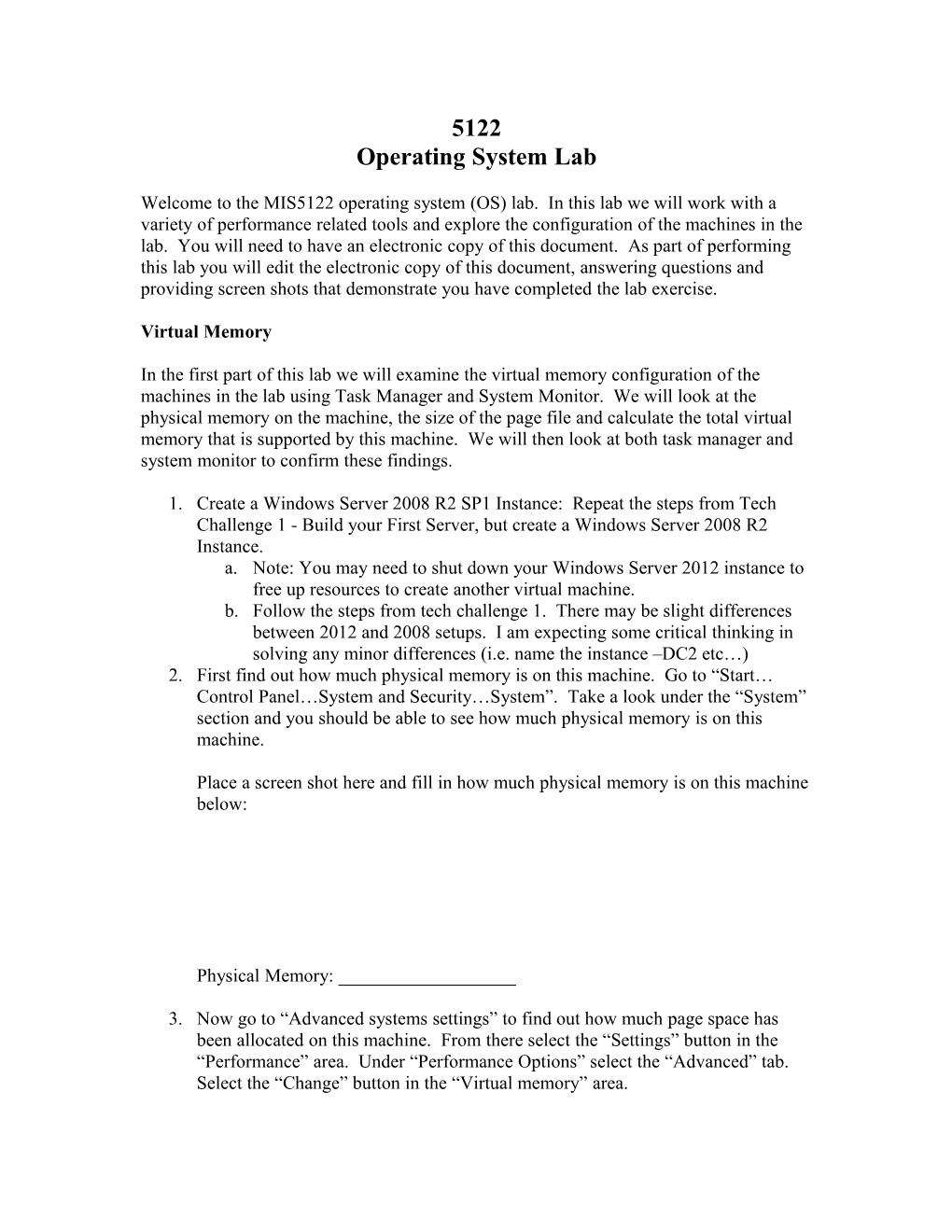 Operating System Lab