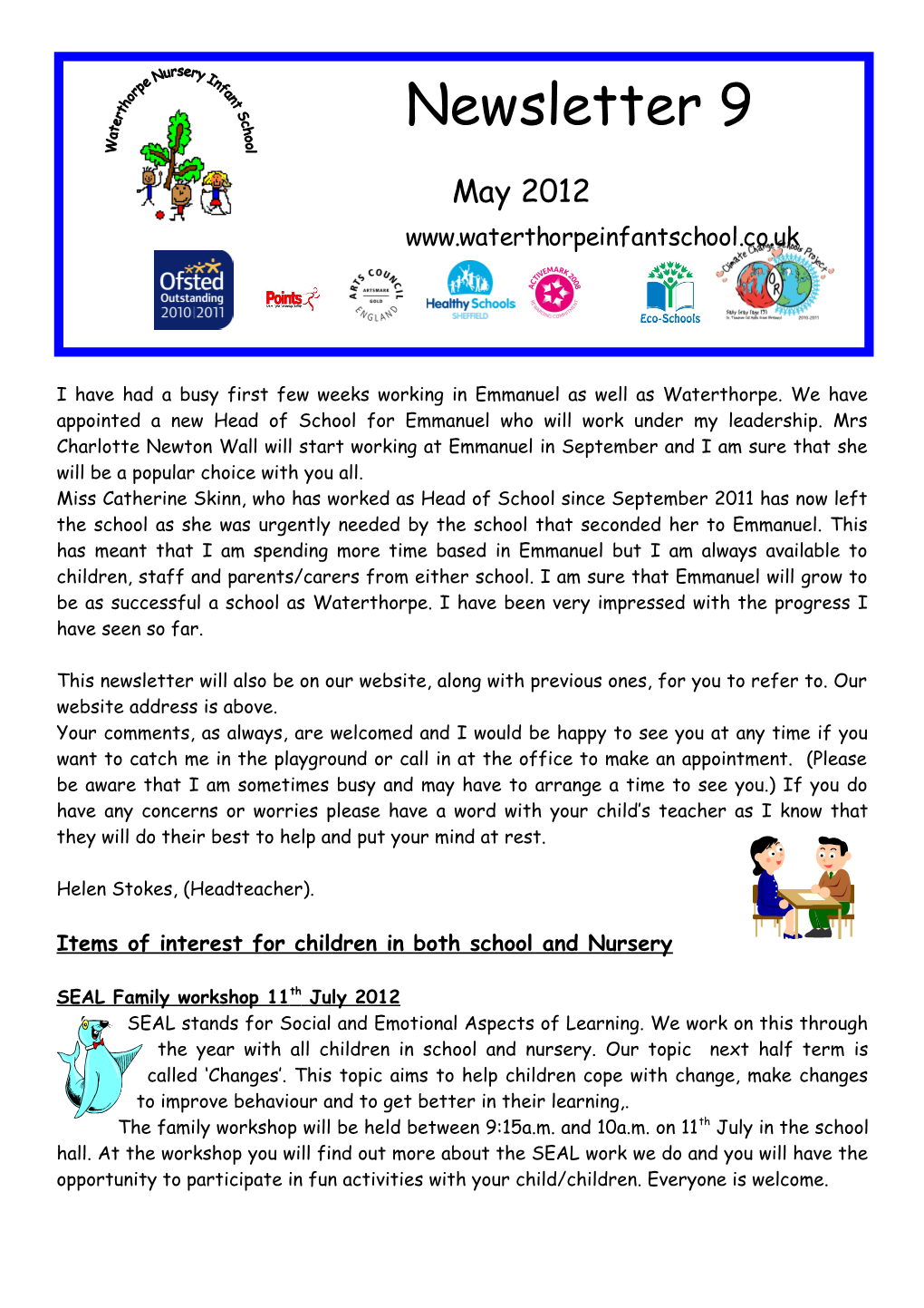 Items of Interest for Children in Both School and Nursery