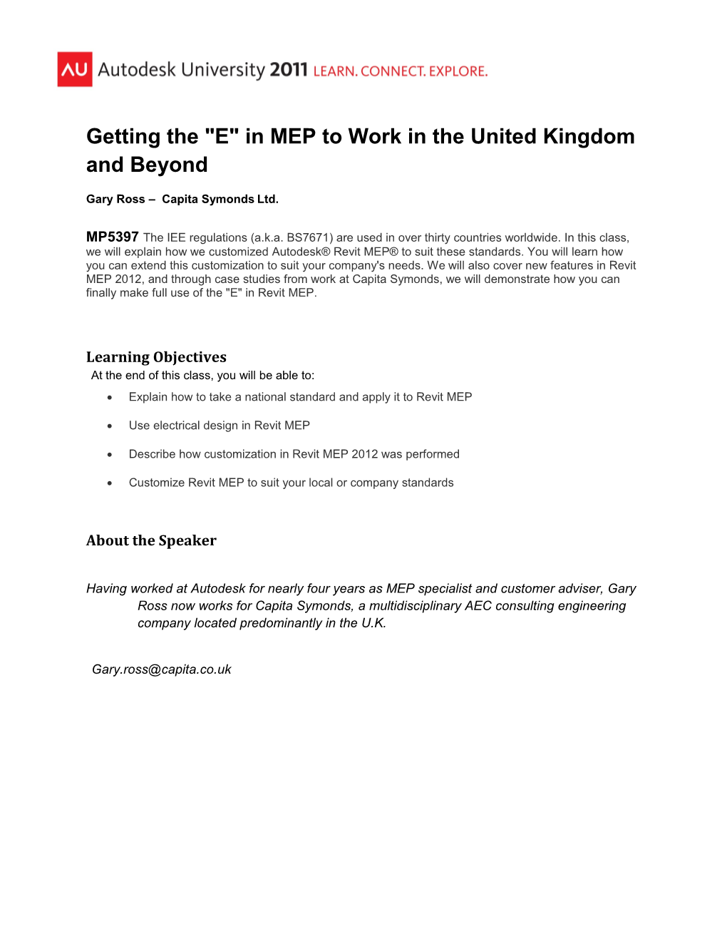Getting the E in MEP to Work in the United Kingdom and Beyond