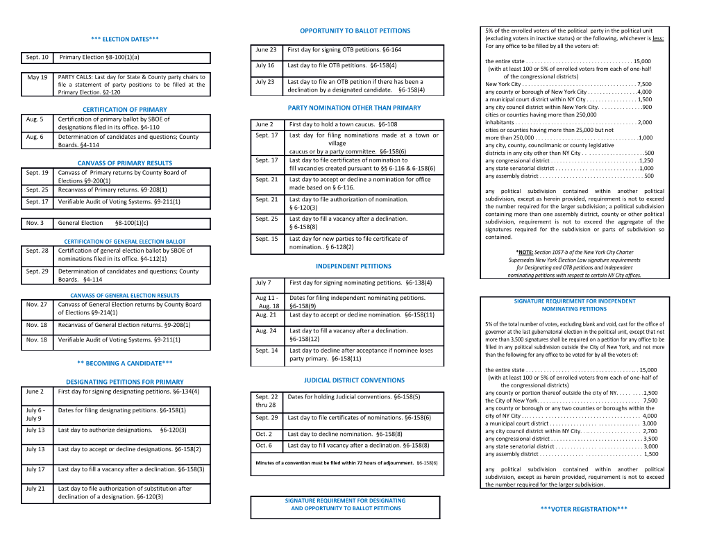 Certification of General Election Ballot