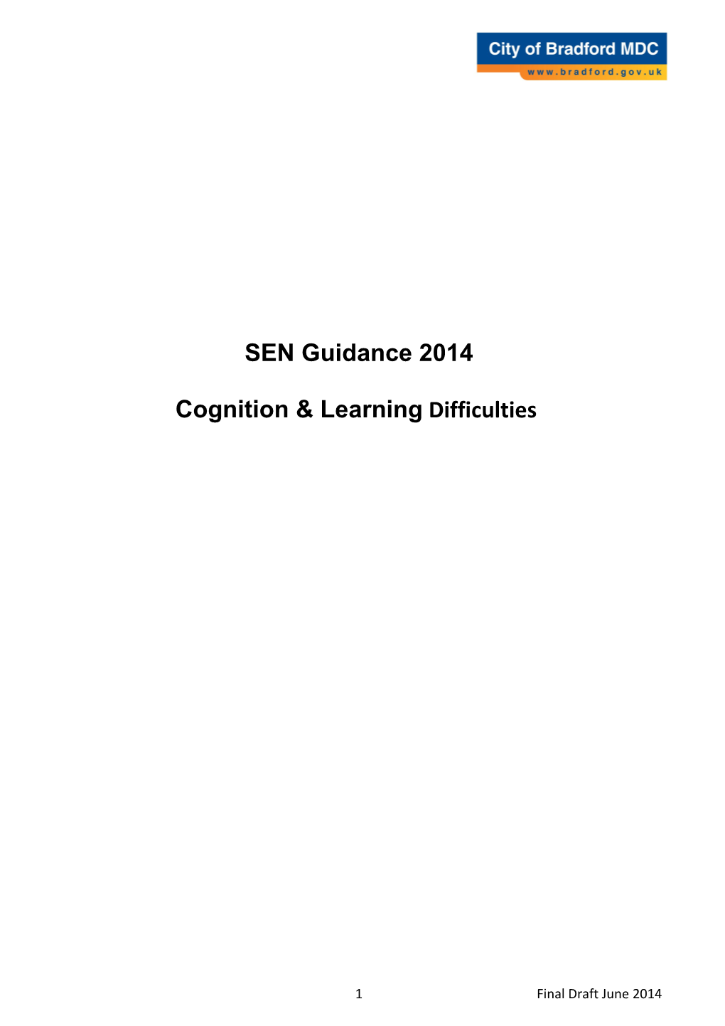 Social, Emotional and Behavioural Difficulties Guidance