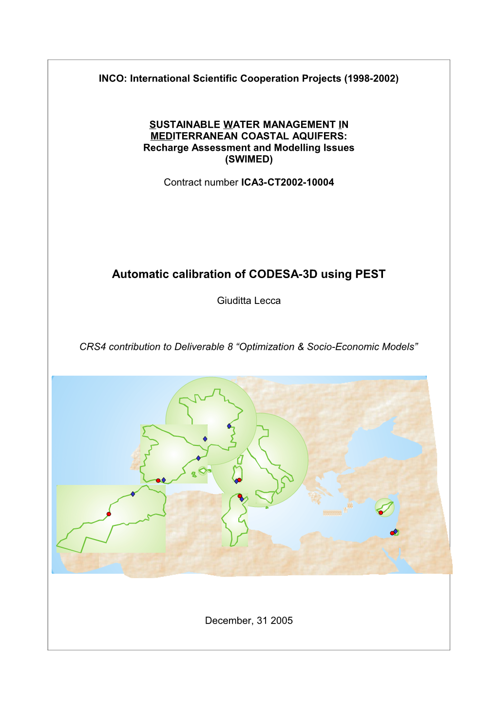 INCO: International Scientific Cooperation Projects (1998-2002)