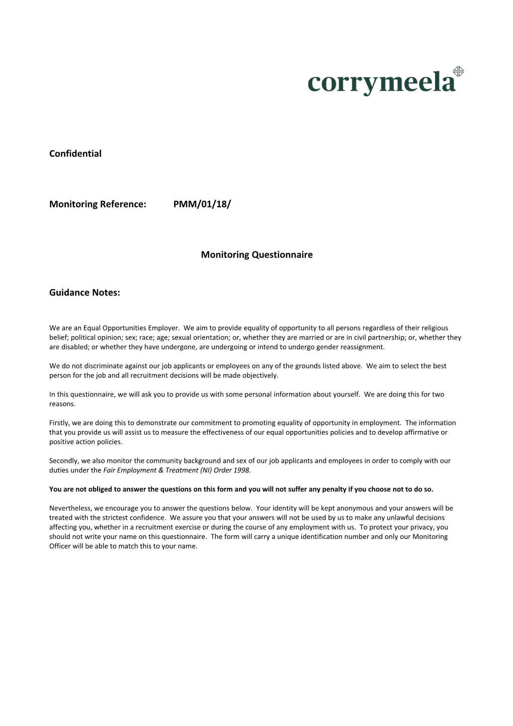 Fair Employment (Northern Ireland) Acts 1976 & 1989