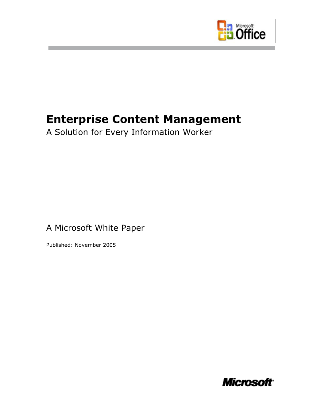 Enterprise Content Management