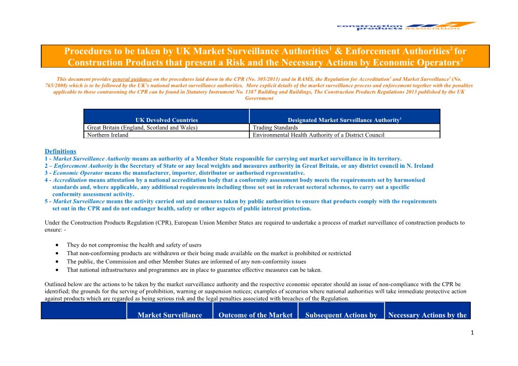 3 - Economic Operator Means the Manufacturer, Importer, Distributor Or Authorised