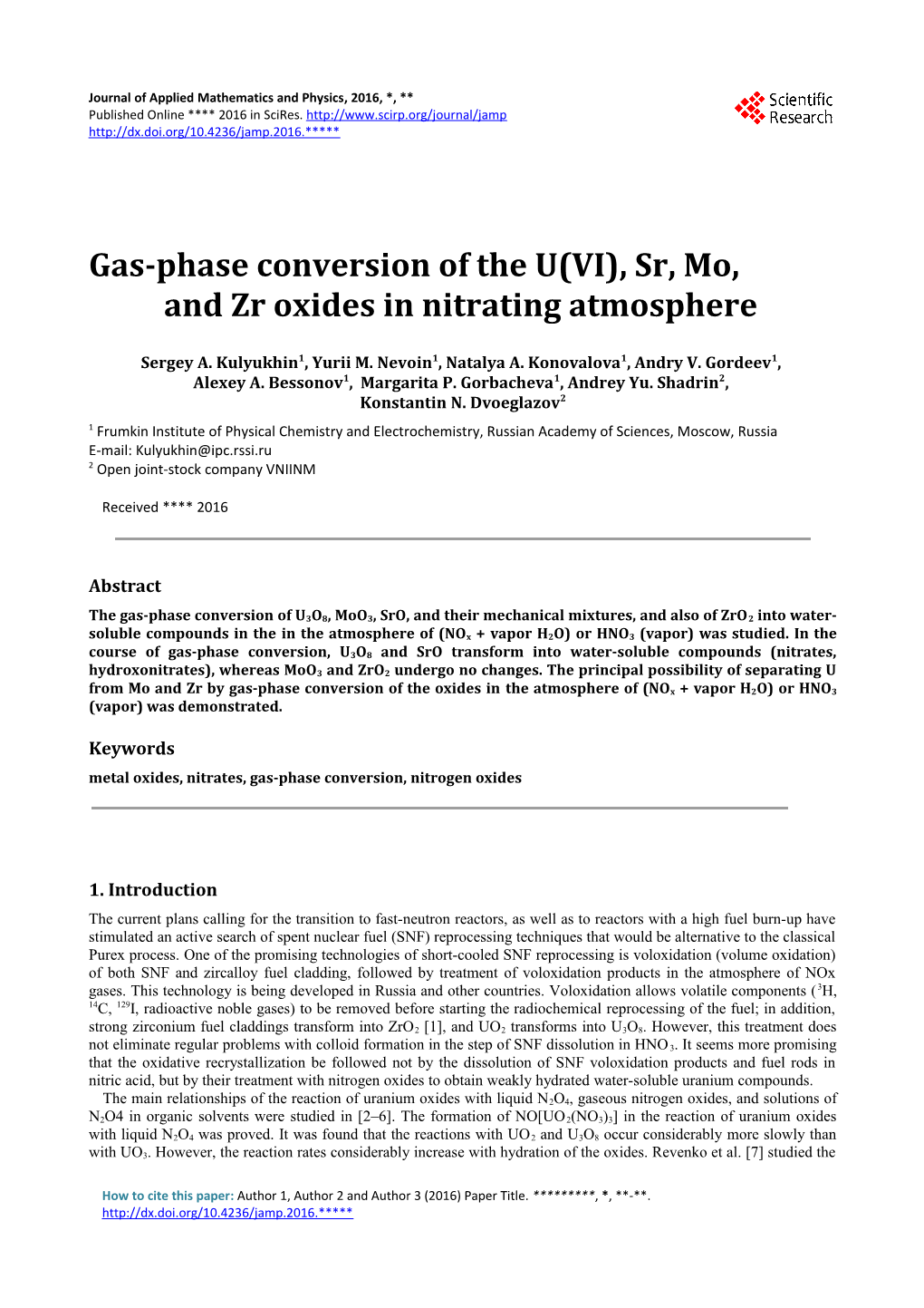 A Study of the Thermal Decomposition of Ch3131i in a Gas Flow the Presence of Various