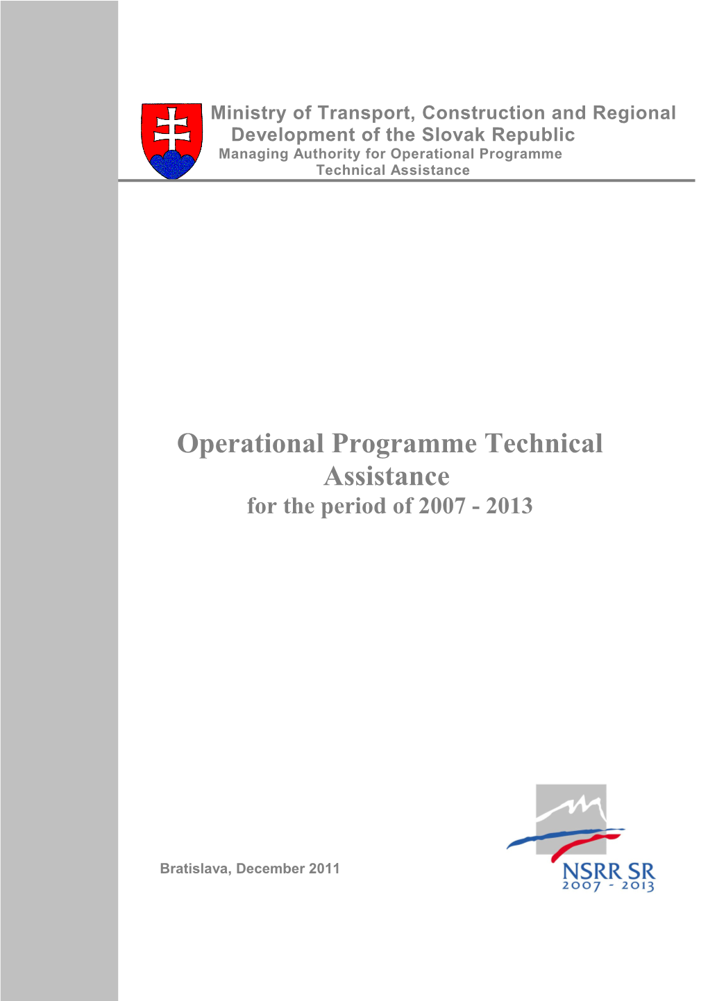 Operational Programme Technical Assistance
