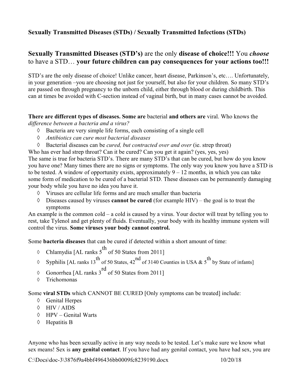 Chlamydia Most Commonly Reported Notifiable Required by Law to Be Reported to Official