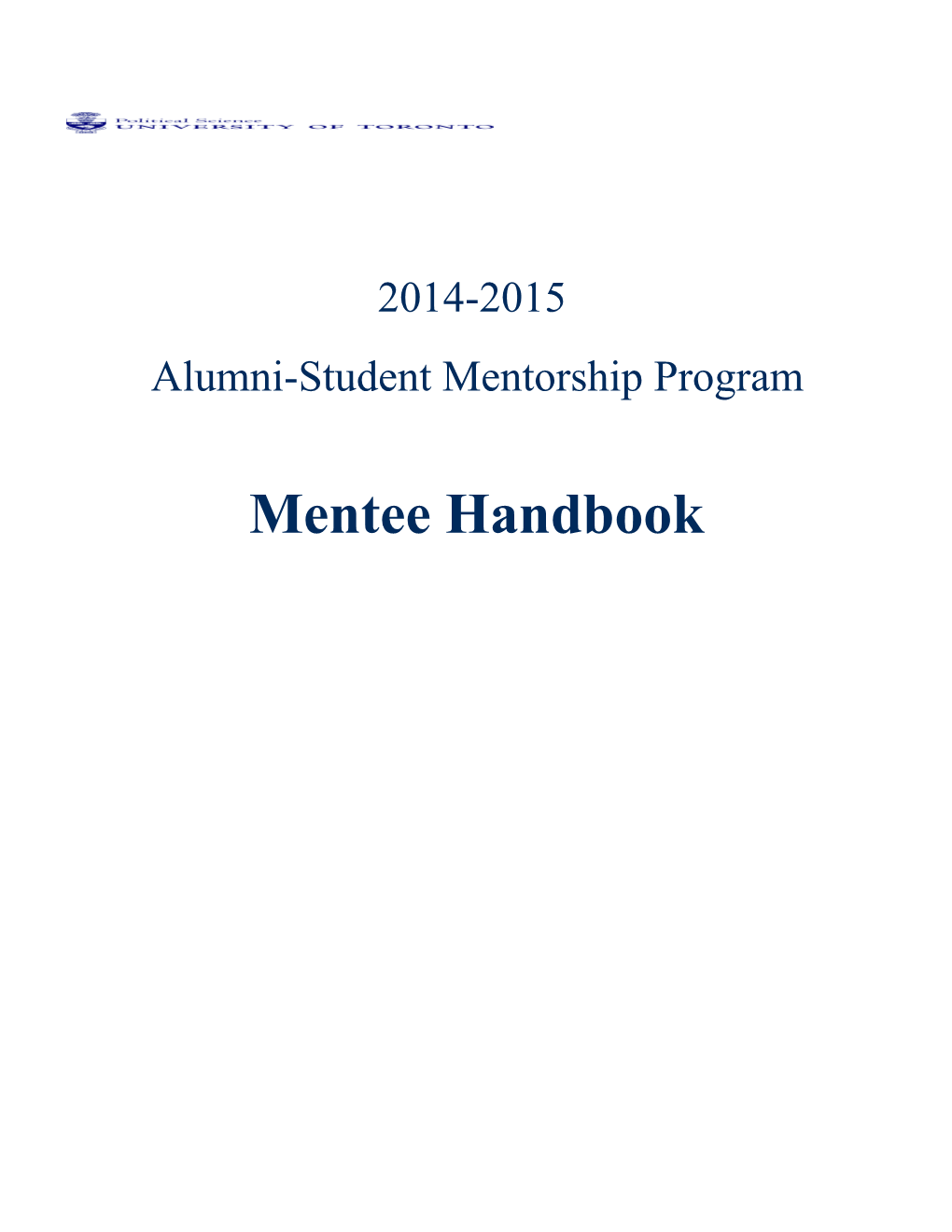 Alumni-Student Mentorship Program