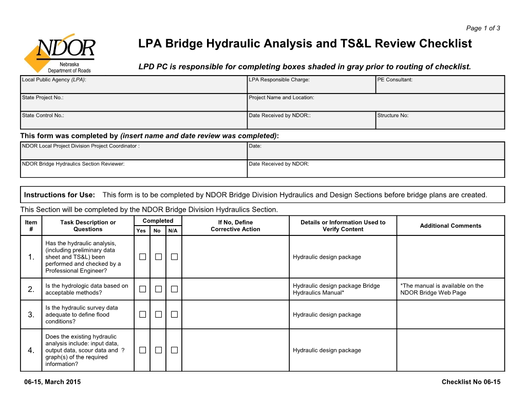 This Form Was Completed by (Insert Name and Date Review Was Completed)