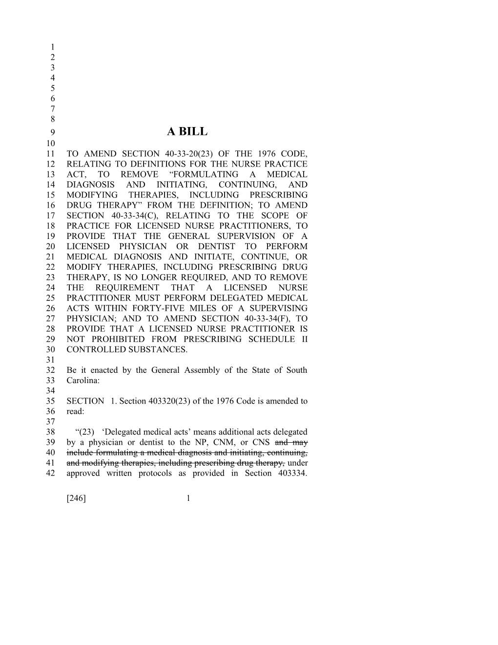 2015-2016 Bill 246 Text of Previous Version (Dec. 10, 2014) - South Carolina Legislature Online