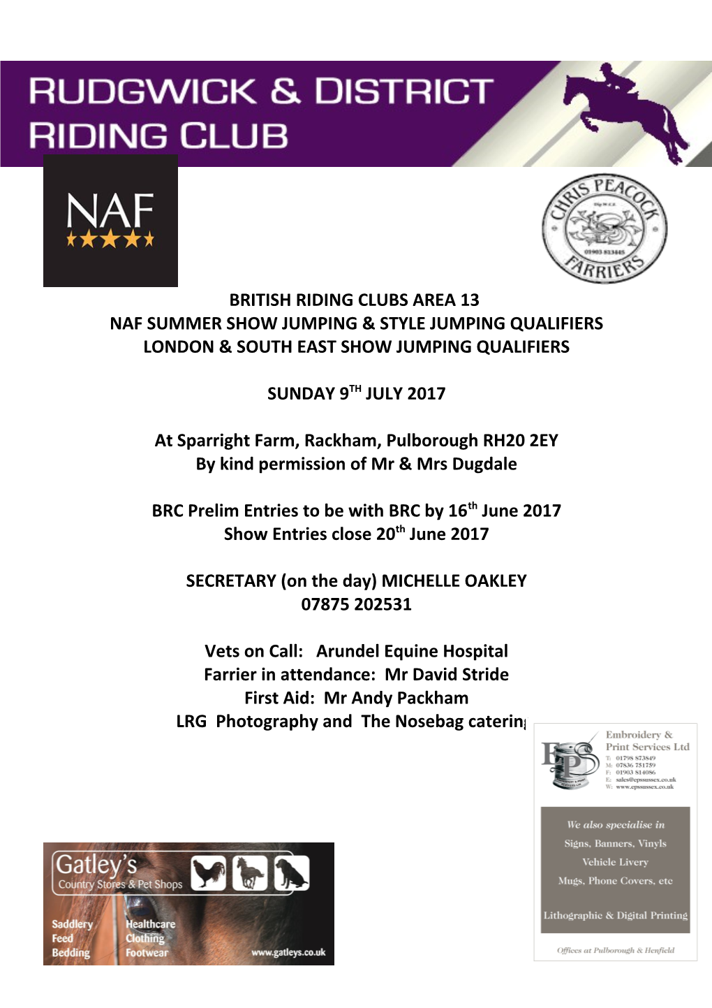 Naf Summer Show Jumping & Style Jumping Qualifiers