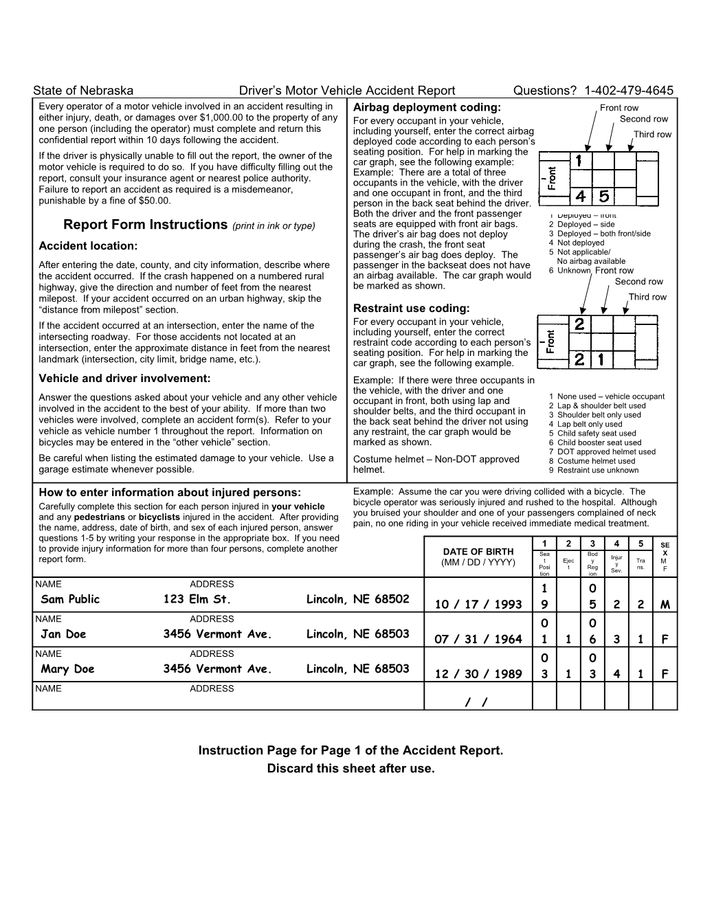 Driver S Motor Vehicle Accident Report