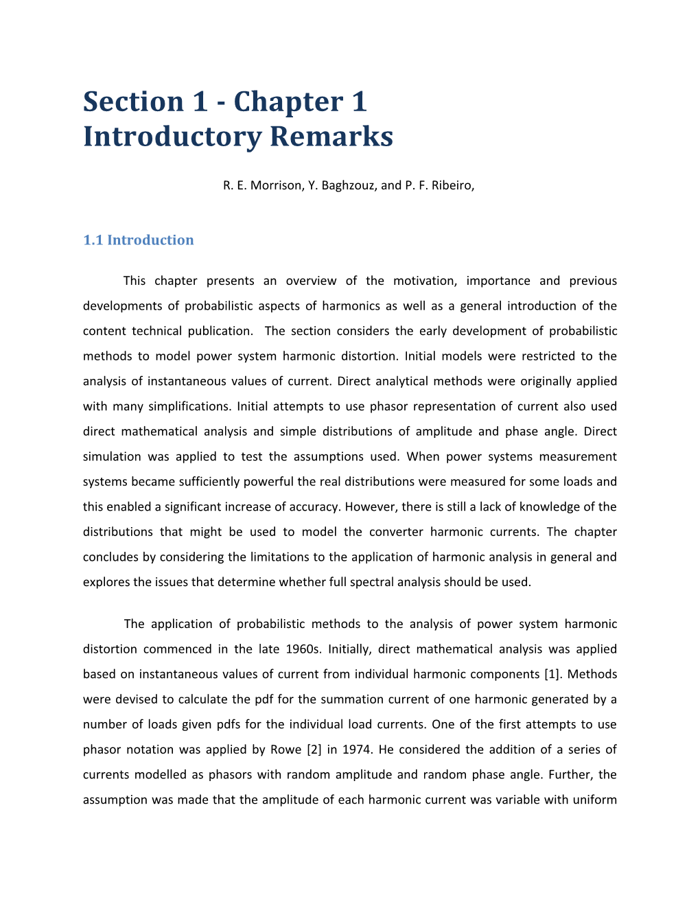 Section 1 - Chapter 1