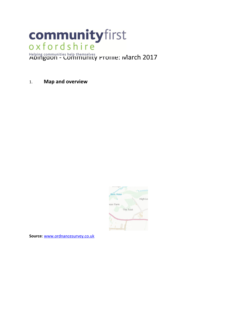 Abingdon - Community Profile: March 2017