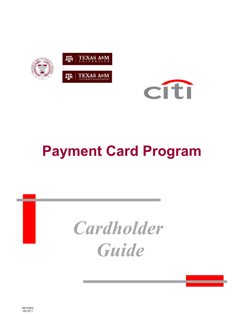 Texas A&M Universitypayment Card Program Guidepage 1 of 23