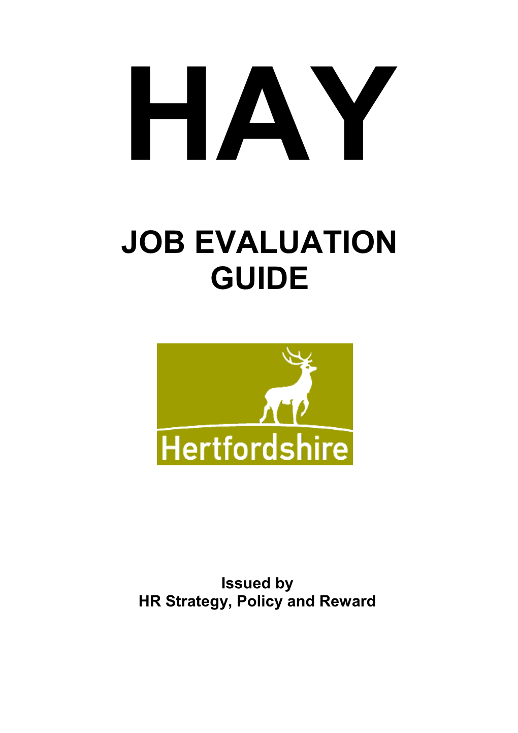 Job Evaluation Guide