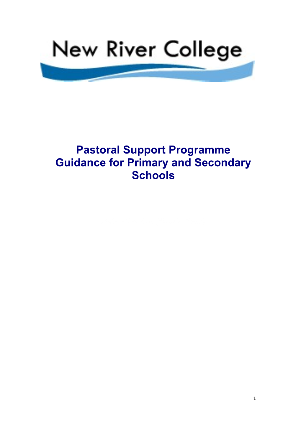 2Pre-Pastoral Support Programme: School Information