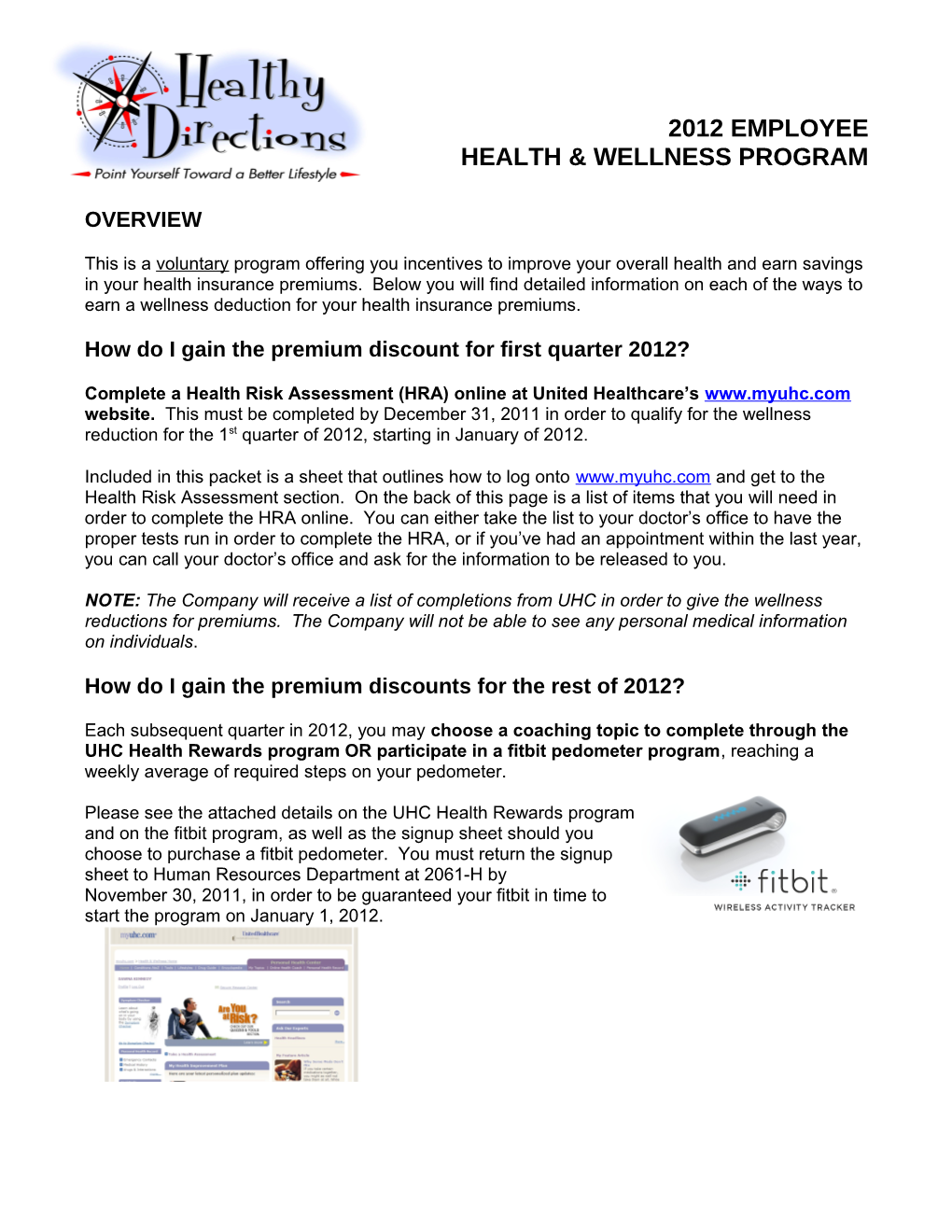 Health and Wellness Program