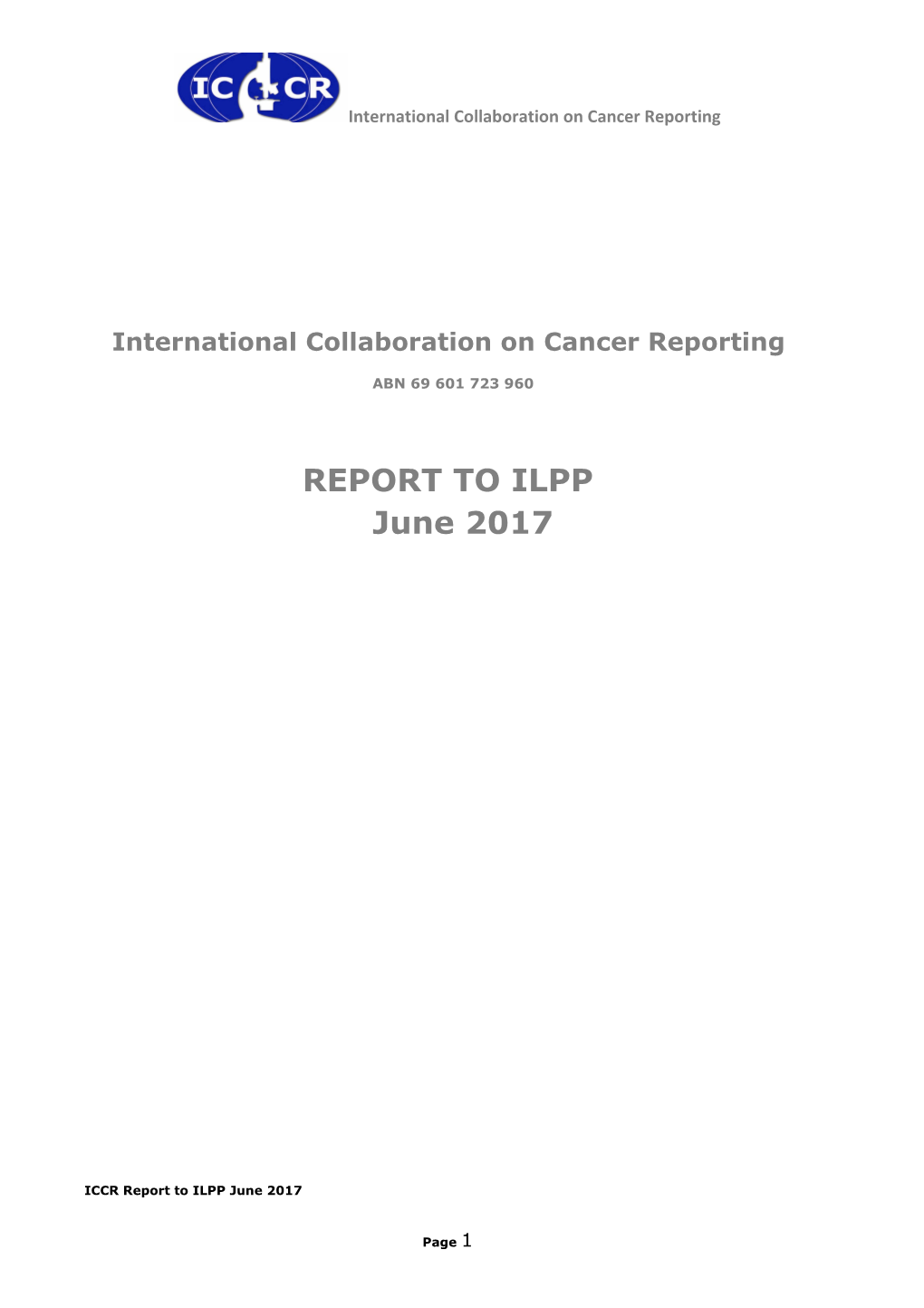 International Collaboration on Cancer Reporting