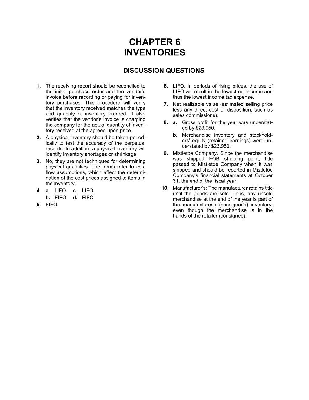 Accounting Systems, Internal Control