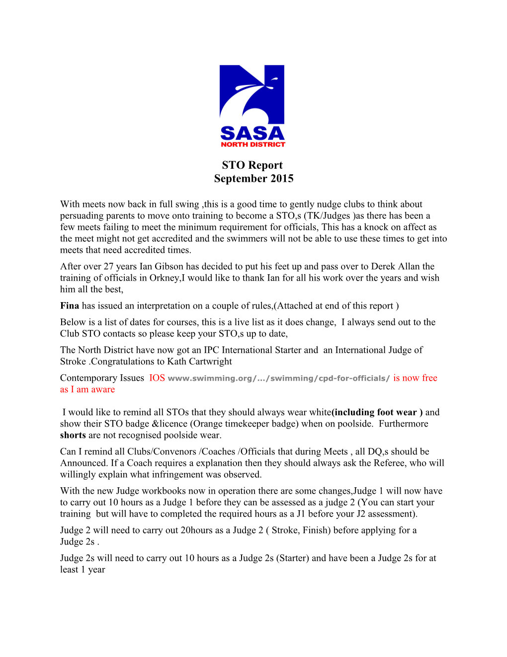 Fina Has Issued an Interpretation on a Couple of Rules,(Attached at End of This Report )