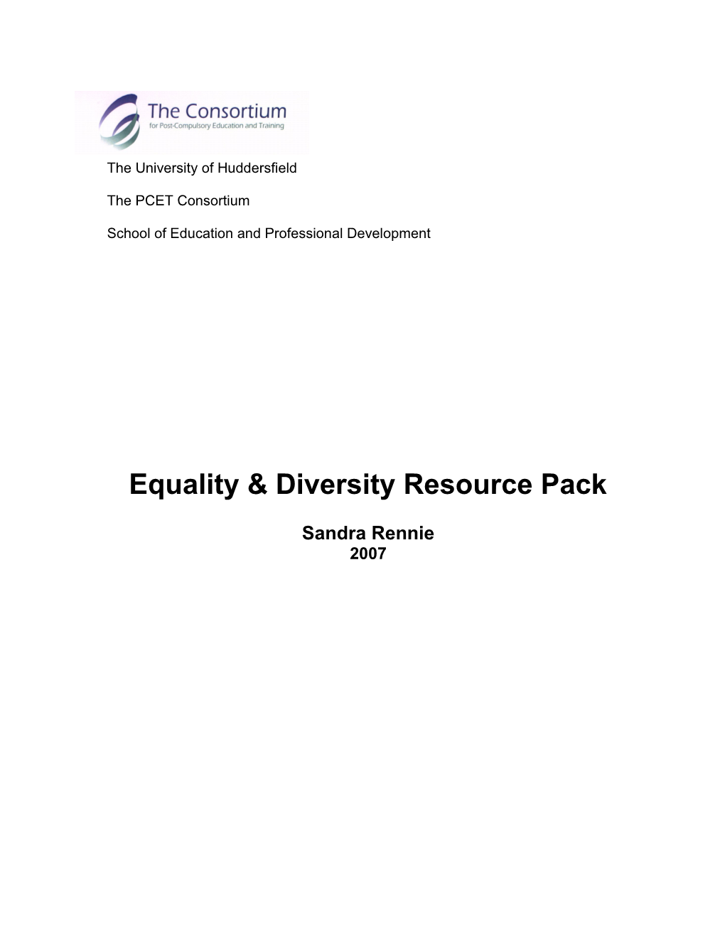 Key Current Equality Legislation