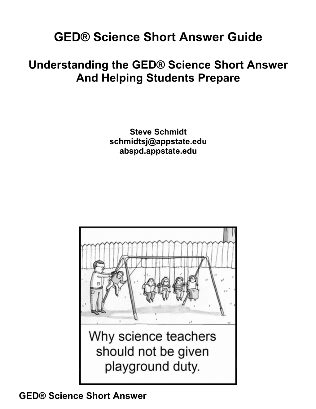 GED Science Short Answer Guide