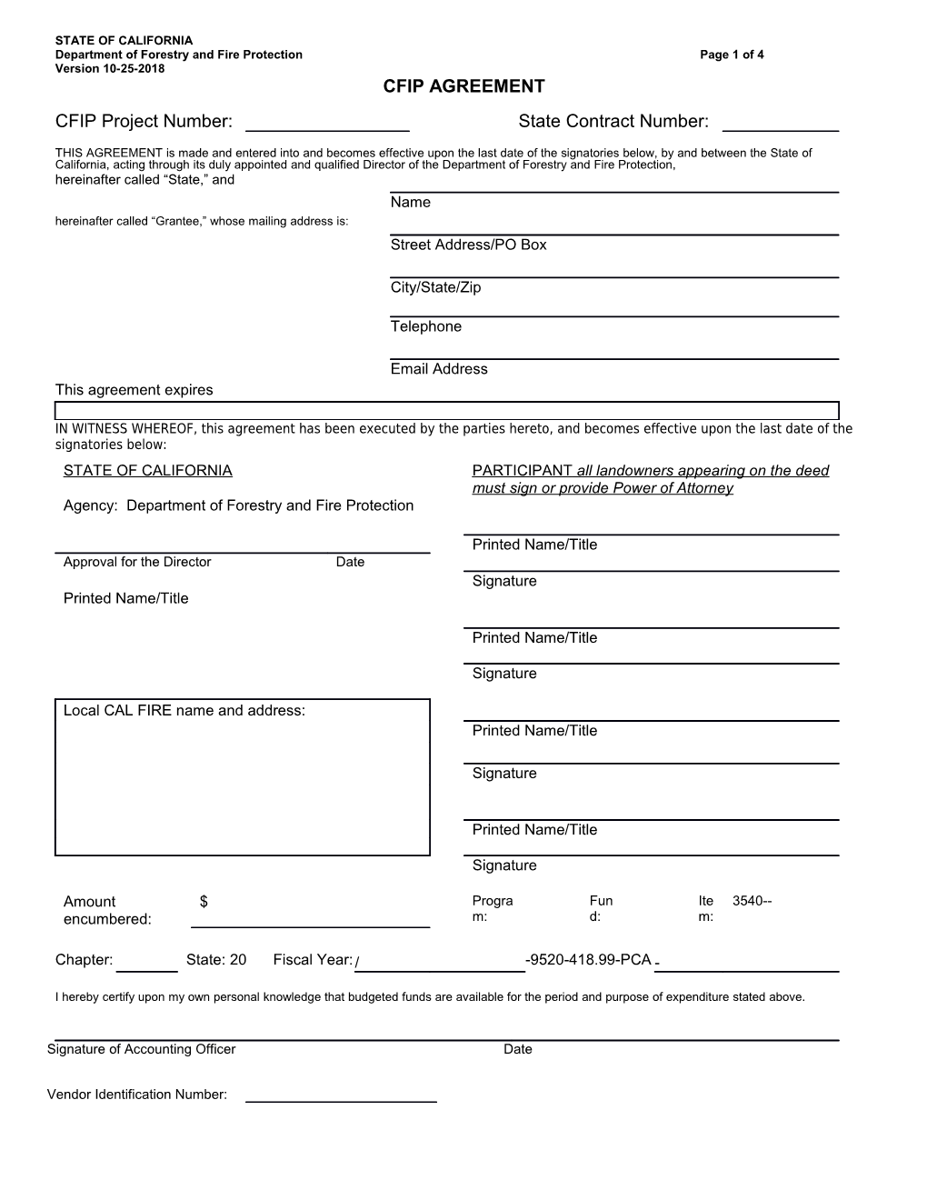 Department of Forestry and Fire Protectionpage 1 of 4