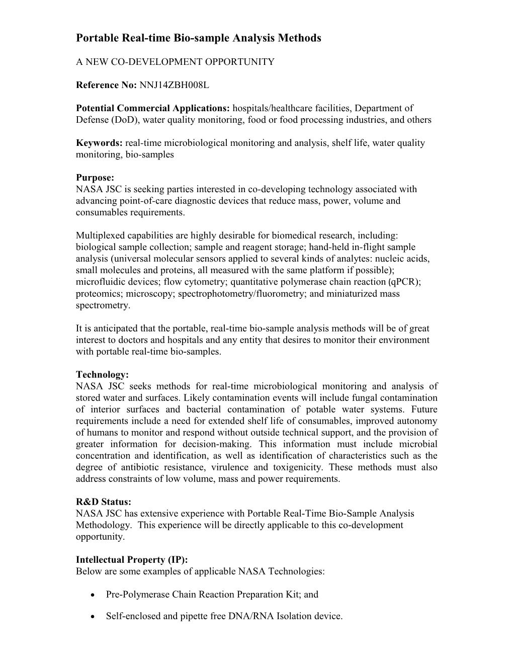 Portable Real-Time Bio-Sample Analysis Methods