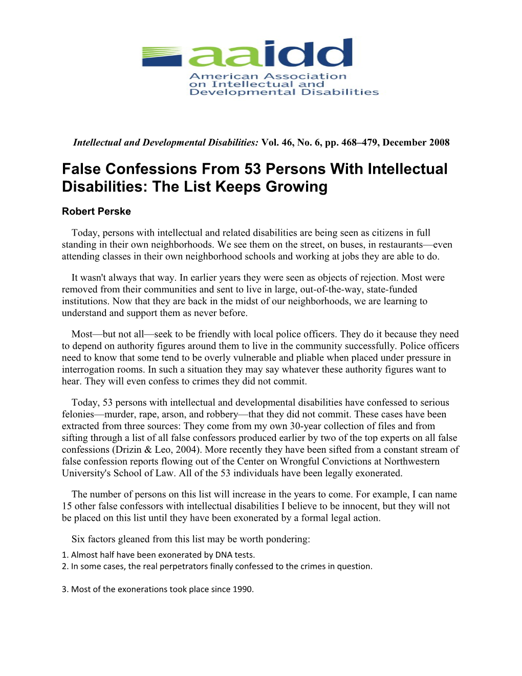 False Confessions from 53 Persons with Intellectual Disabilities: the List Keeps Growing