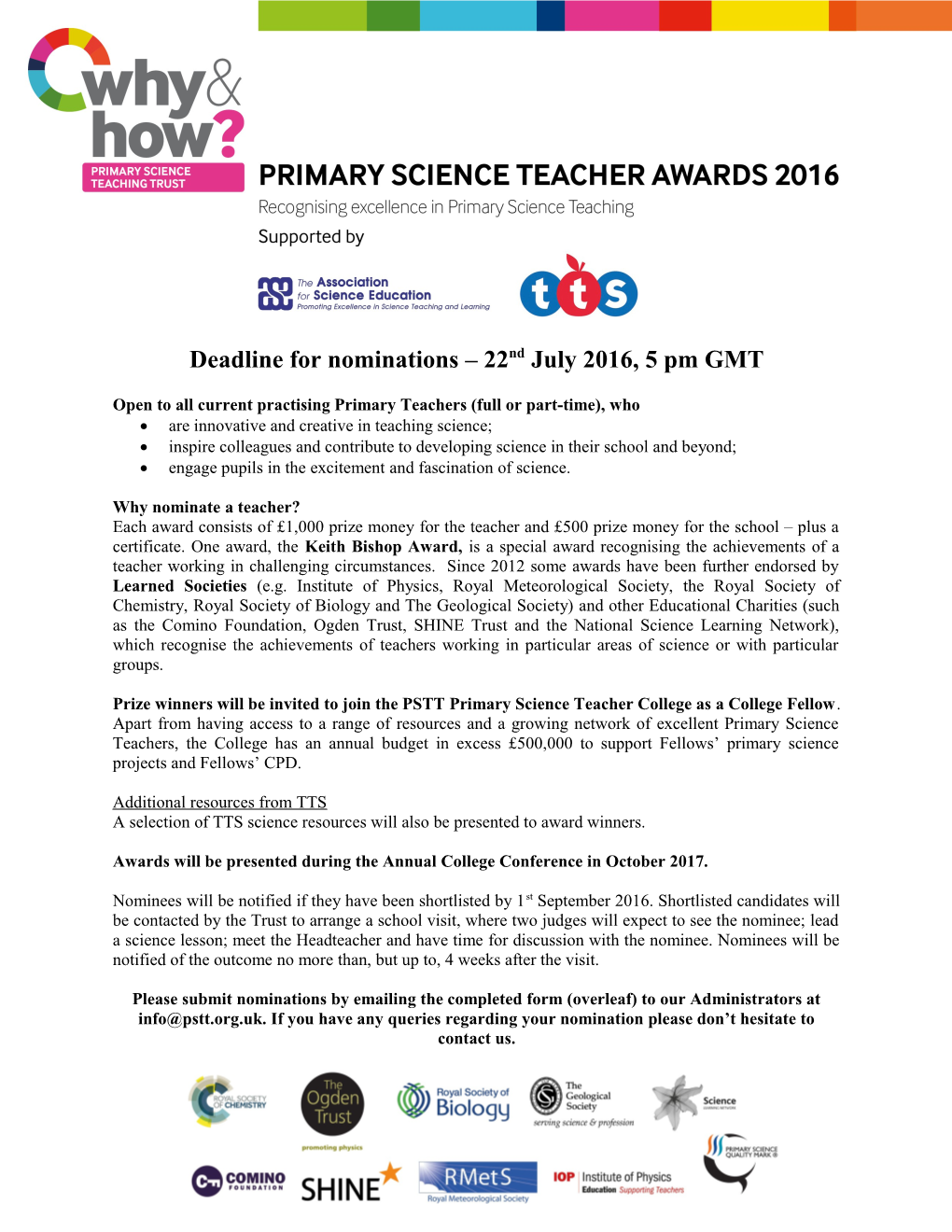 Astrazeneca Science Teaching Trust