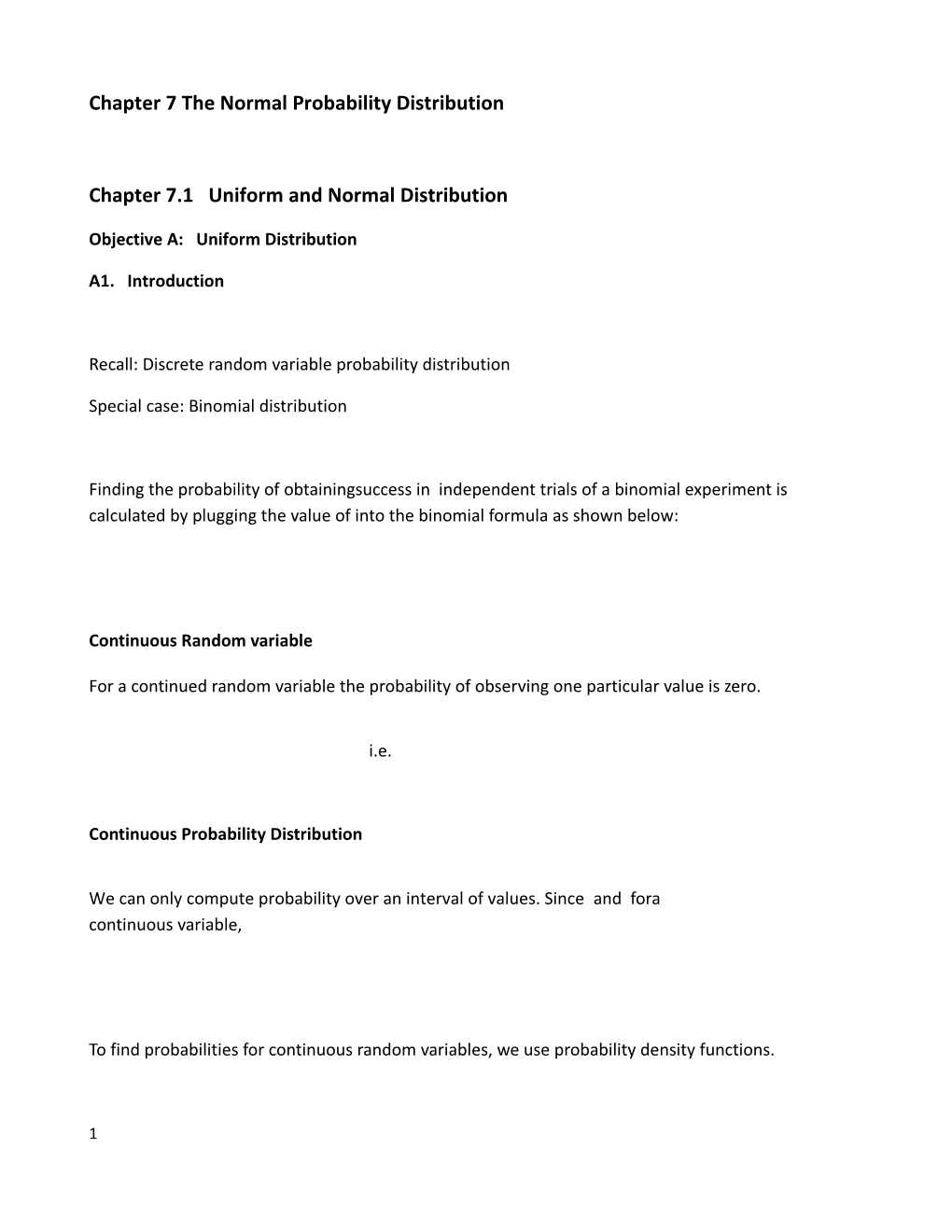 Chapter 7The Normal Probability Distribution