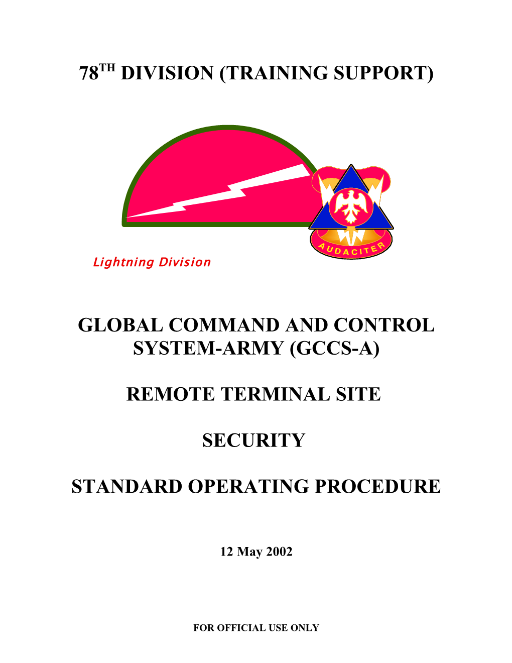 Global Command and Control System-Army (Gccs-A)