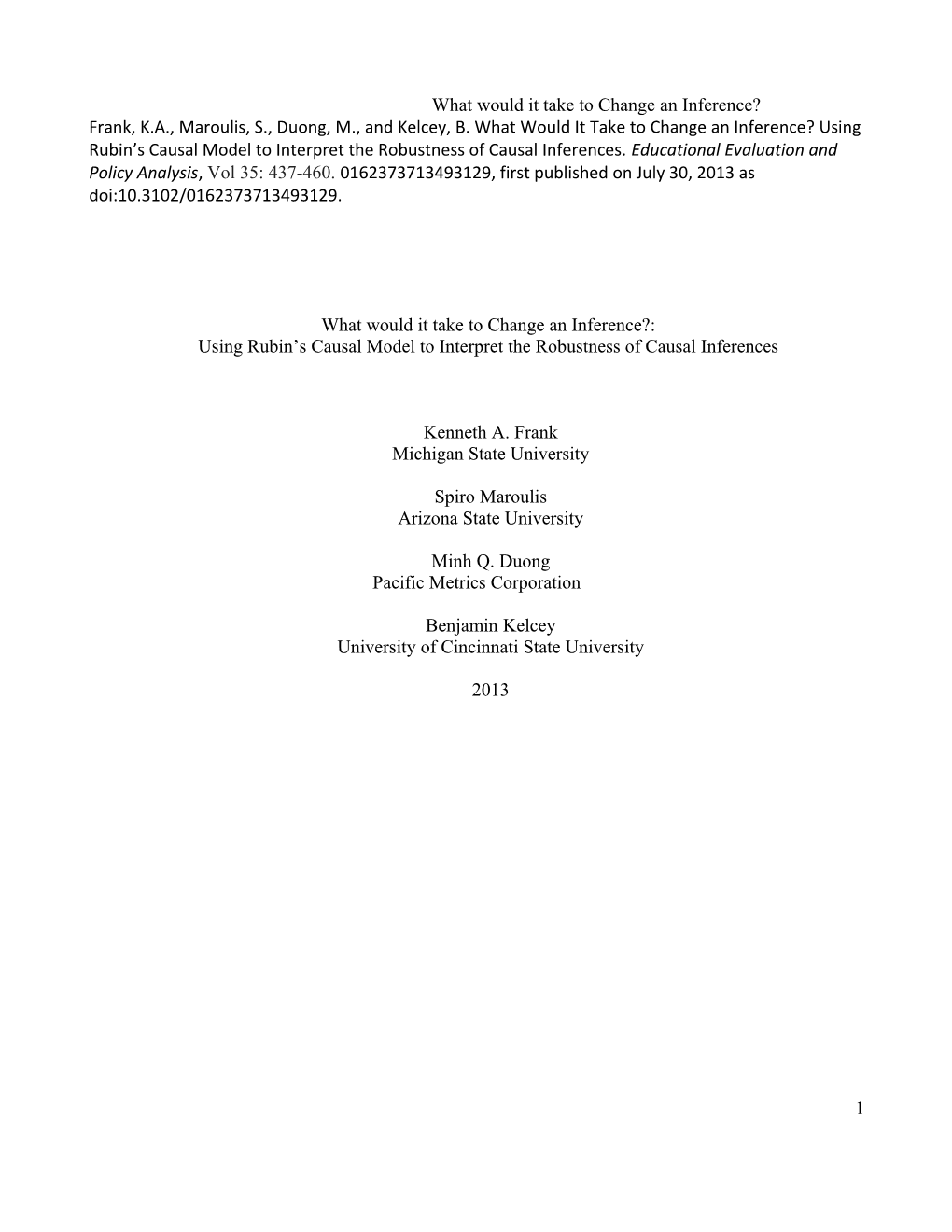 Quantifying Discourse About Causal Inferences from Randomized Experiments and Observational