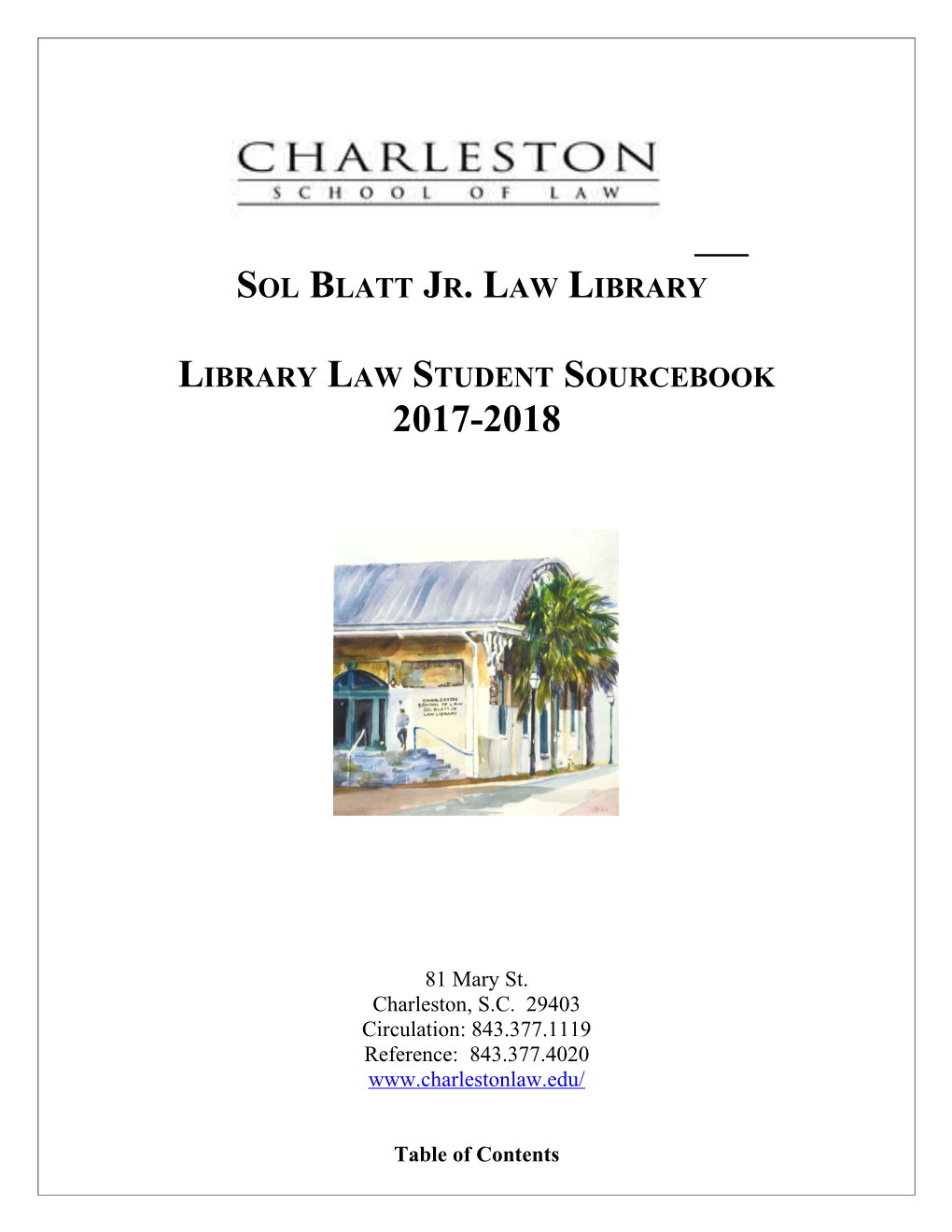 Sol Blatt Jr. Law Library
