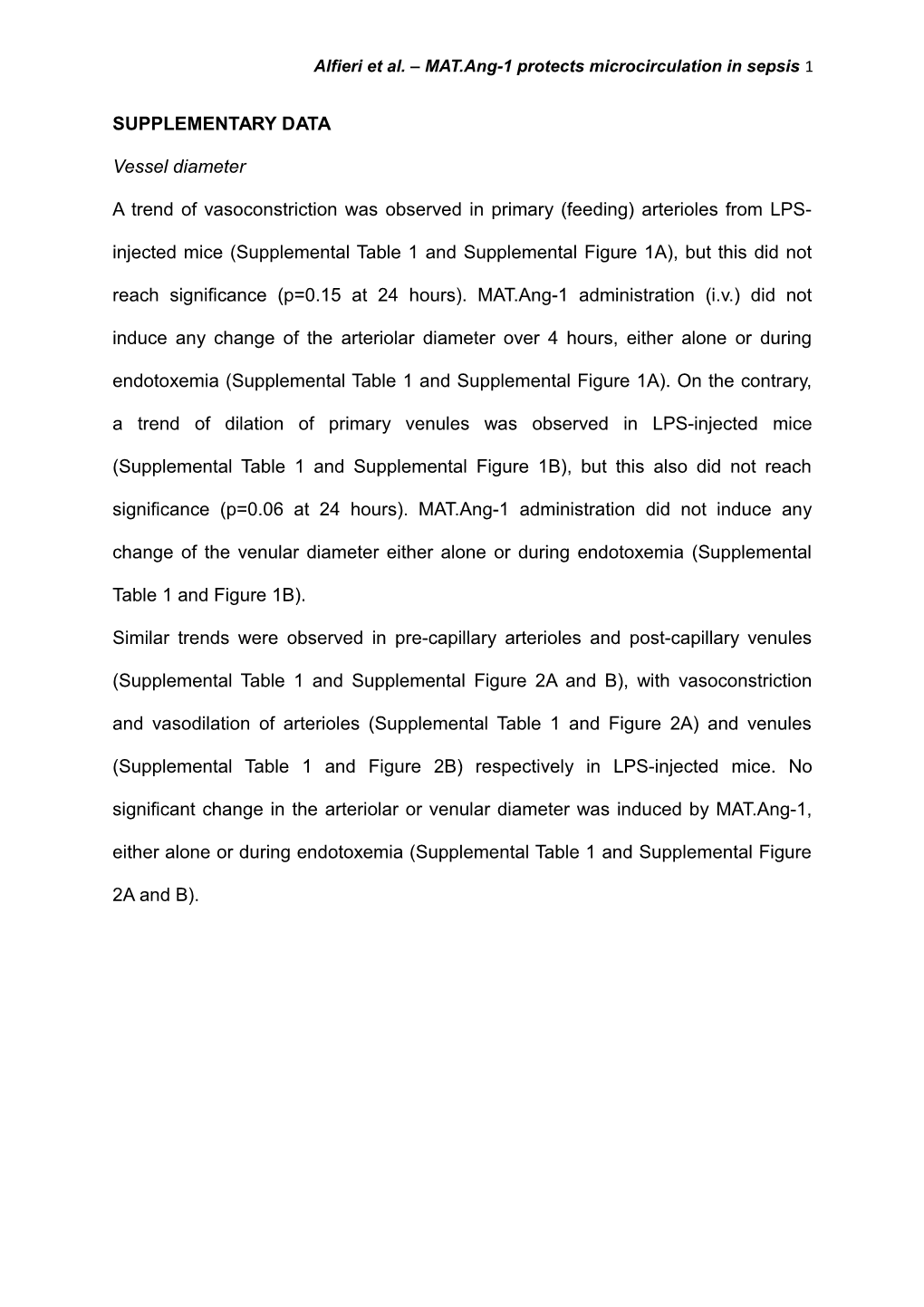 Alfieri Et Al. MAT.Ang-1 Protectsmicrocirculation in Sepsis 1