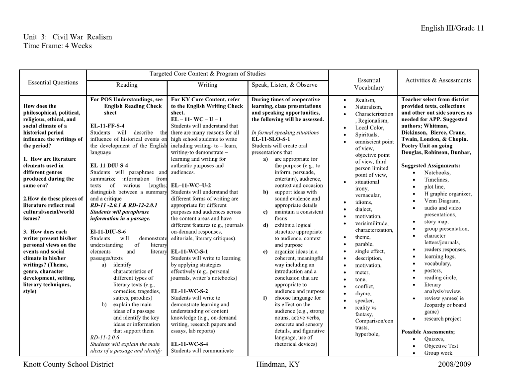 For POS Understandings, See English Reading Check Sheet