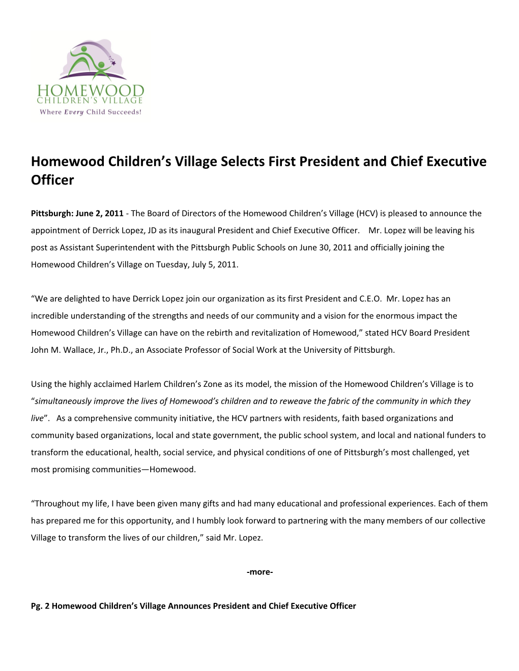 Homewood Children S Village