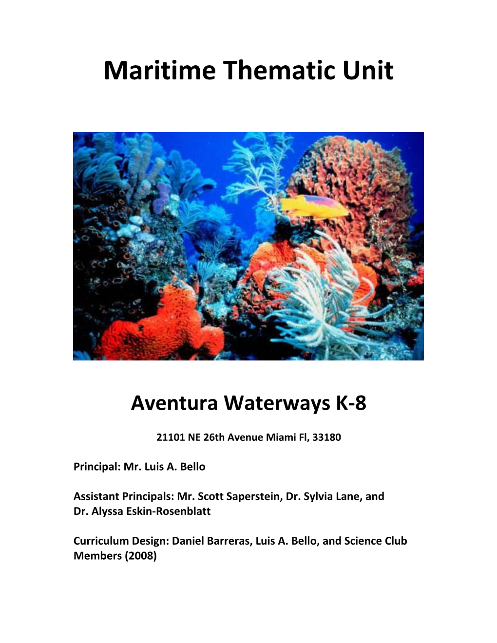 Aventura Waterways K-8