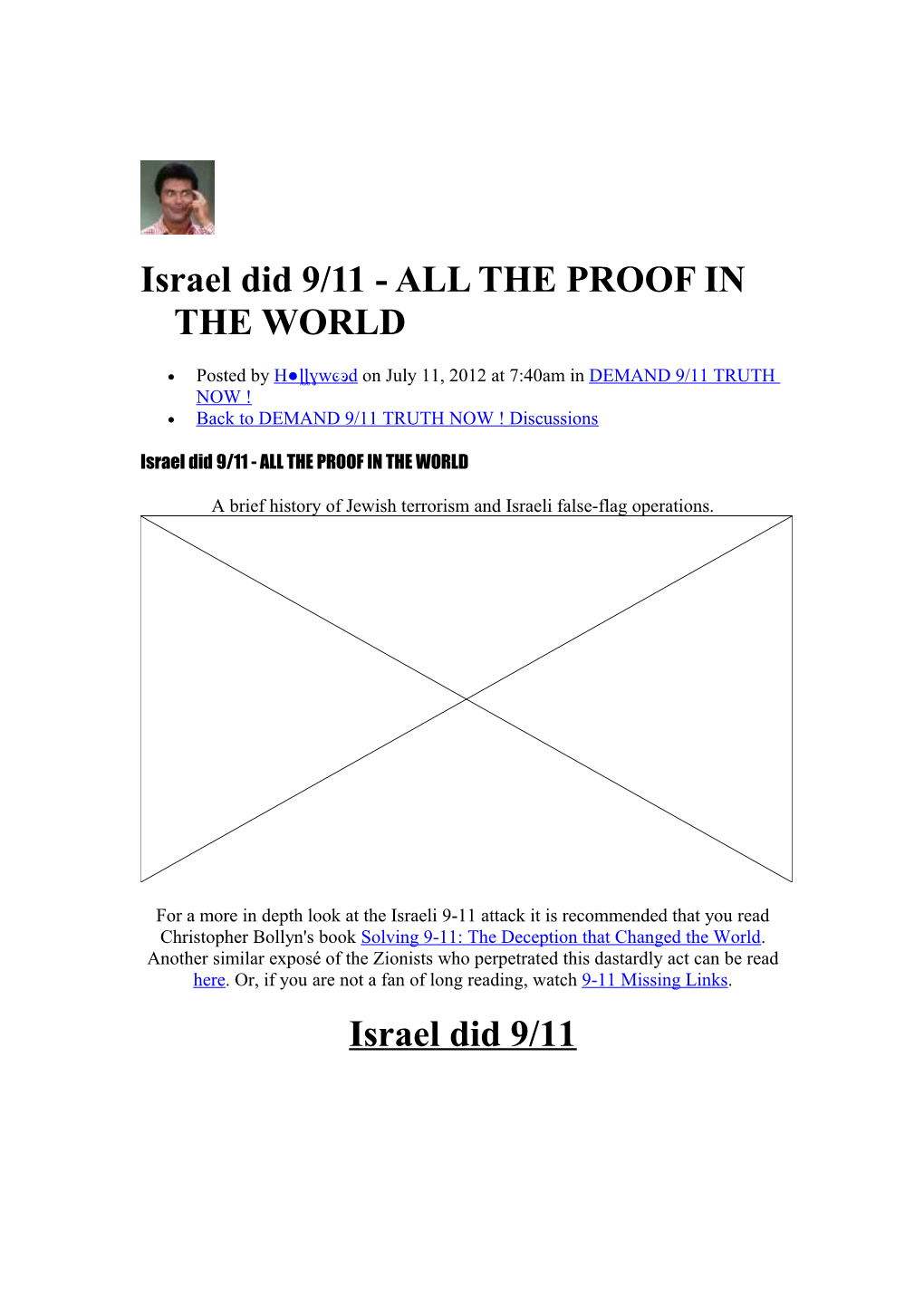 Israel Did 9/11 - ALL the PROOF in the WORLD