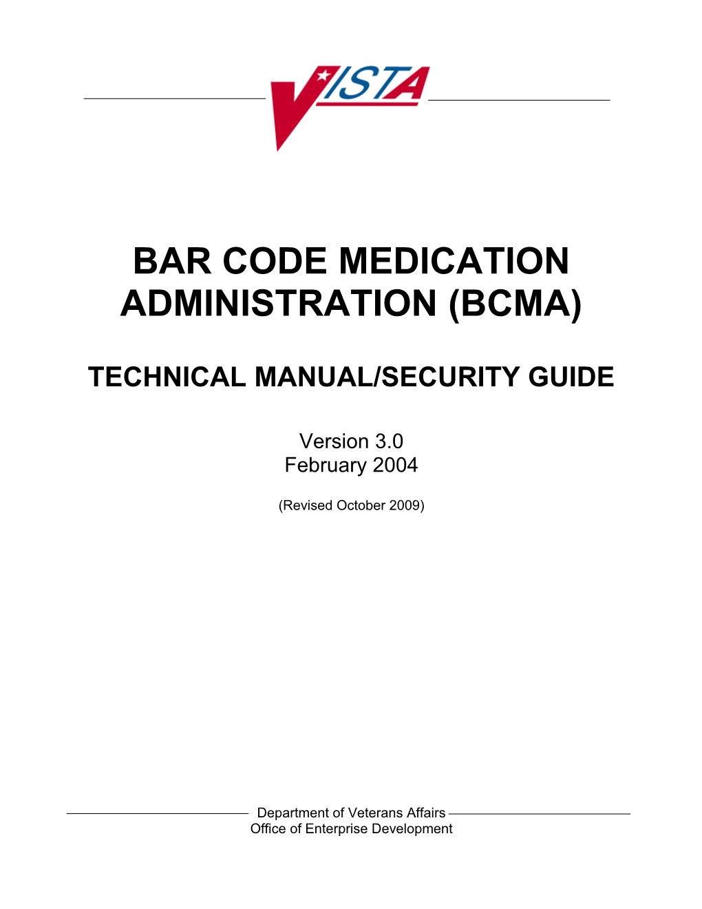 BCMA Technical Manual