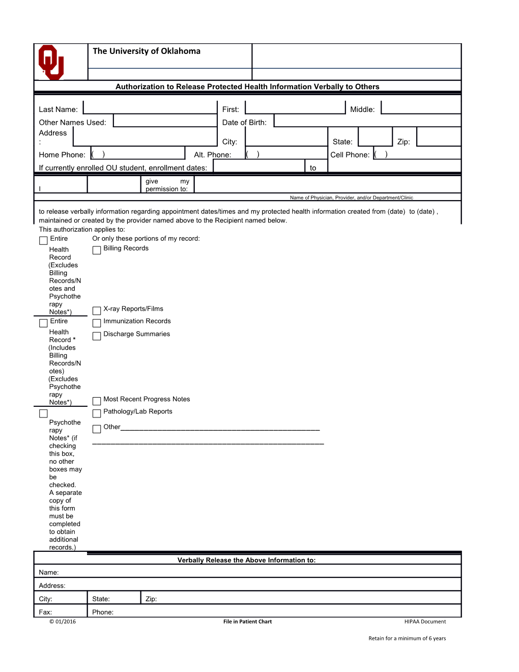 Authorization Verbal Release PHI 000 (Authorization Verbal Release PHI 000;1)