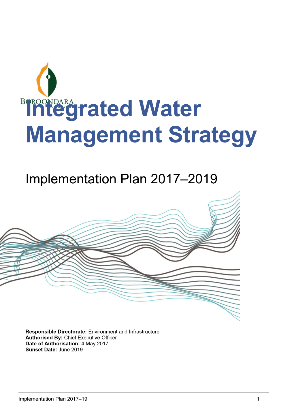 Integrated Water Management Strategy Implementation Plan 2017-19