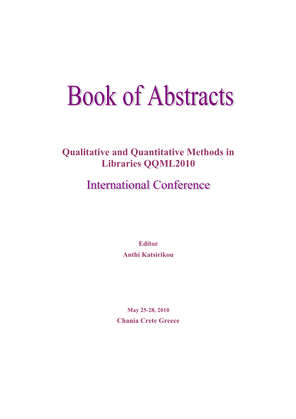 Qualitative and Quantitative Methods In