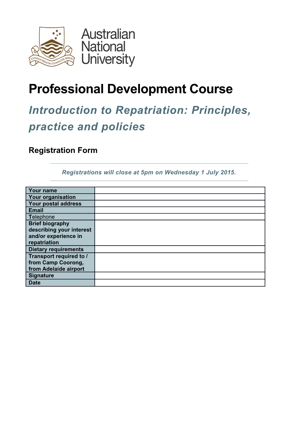 Introduction to Repatriation: Principles, Practice and Policies