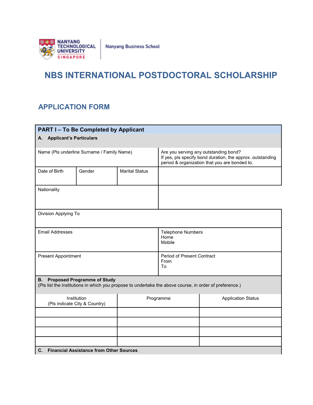 Nbs International Postdoctoralscholarship