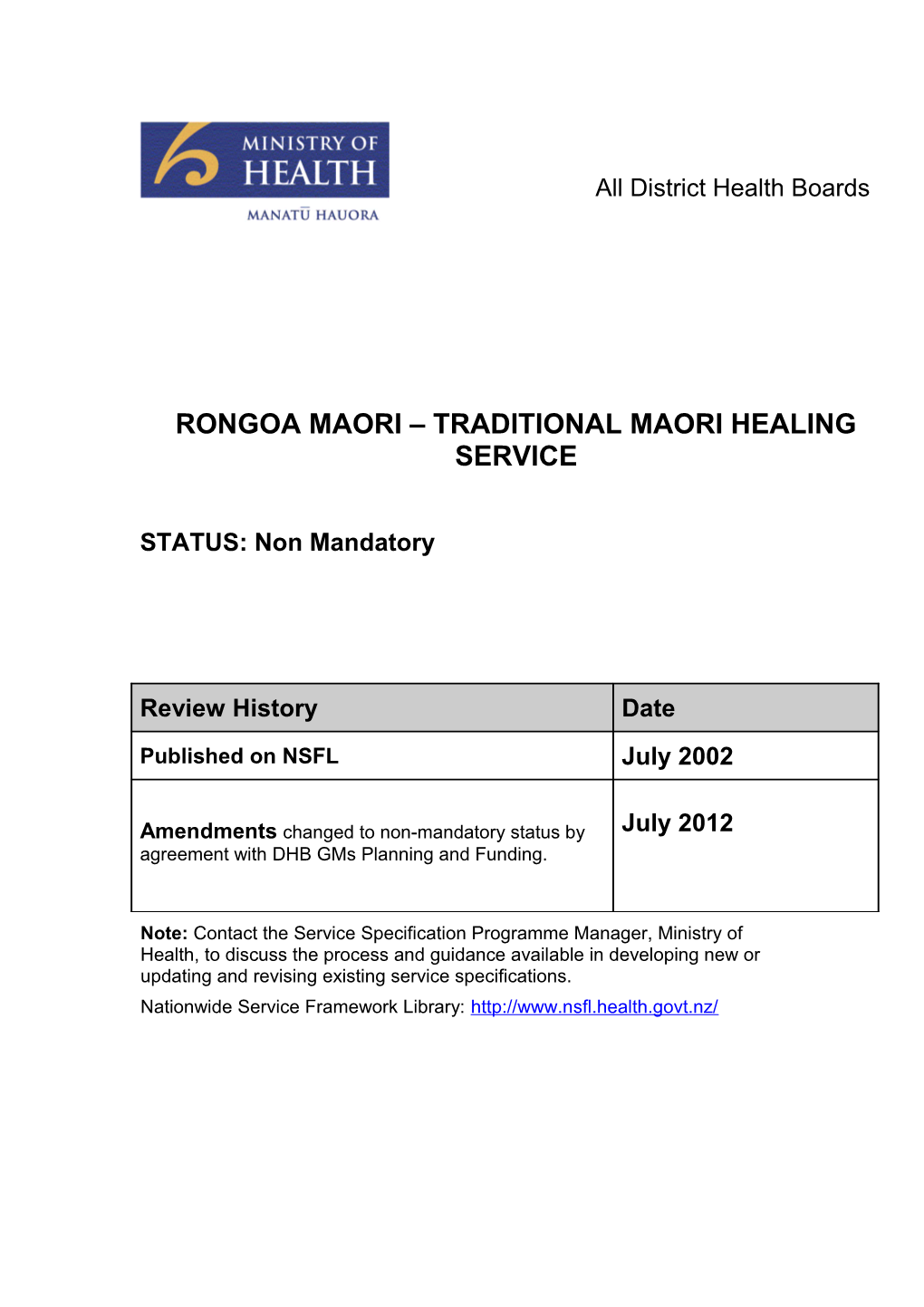 Rongoa Maori - Traditional Maori Healing Service