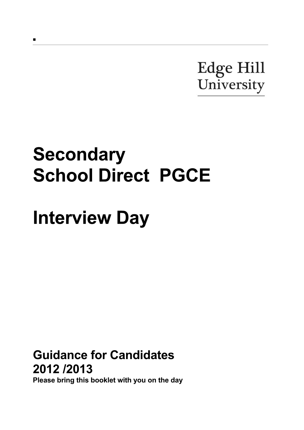 History PGCE Interviews